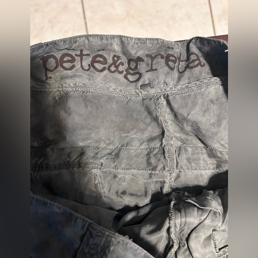 Johnny Was Pete & Greta Stylish Women's Gray Cargo Pants - Picture 5 of 10